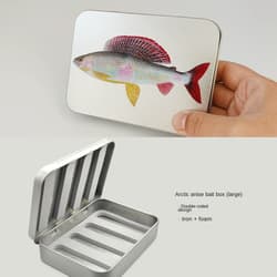 Grayling Trout Pattern Fly Metal Bait Box Fly Fishing  Accessories Fly Bait7095 - Thumbnail 6