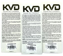 Lot of (3) · Strike King KVD 8.0 Square Bill Crankbaits · Citrus Shad - Thumbnail 3