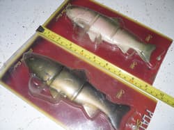 2 Ea Original Rare Castaic Baits Platinum Series 8” Soft Jointed Trout Swimbait - Thumbnail 4