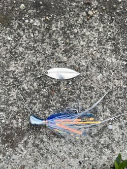 Blade Willow Leaf Spinnerbait Blade Tune 3.5" Silver for Alabama Rig Used - Thumbnail 4