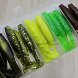 25 PCS Soft Fishing Lure Paddle Tail Swimbait for Bass Trout Walleye Crappie - Thumbnail 6