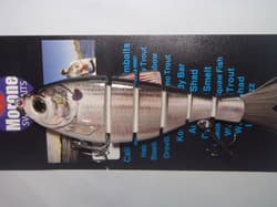 Swimbaits Two Morone Custom Shine Shad Jointed  6" bass Lure - Thumbnail 4