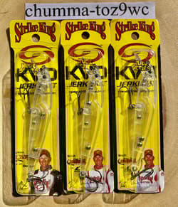 KVDJ200 (Lot Of 3) Suspending Jerkbaits, Strike King, Bass Fishing! NWT! - Thumbnail 11