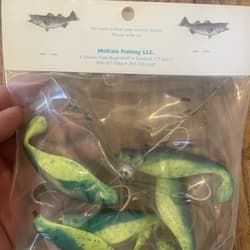 7” Umbrella Rig 4 Arm With 4” Shad (5) Green Chart.New In Package McKala Fishin - Thumbnail 7