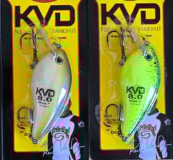 3-Strike King KVD 8.0 Magnum Squarebill Crankbaits 4-1/2" 1-1/8 oz Depth 3-7 ft - Thumbnail 4