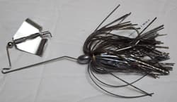 Ladies Man Custom Baits 4" Pro Planer Buzzbait 1/8oz 2/0 Silver Shad Hand Tied - Thumbnail 4