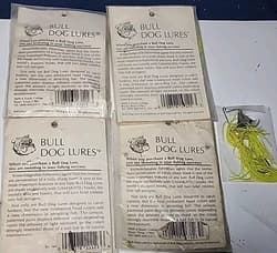 5x VINTAGE HAWG DOG SPINNERS ⅛oz GAMAKATSU HOOKS - Thumbnail 4