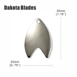 Dakota Blade 30Mm Jig Spinnerbait Buzz Big Bud Catfish Snakefish Shorefish Bl - Thumbnail 1