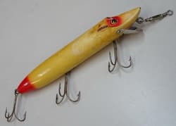 Heddon MUSKY VAMP 8inch R/W 1920's Old Lure Ship From Japan - Thumbnail 2