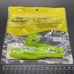 818317 Gary Yamamoto 6 Inch Jumbo Gloves 4 Pieces 156 Chartreuse Black Flk Condi - Thumbnail 2