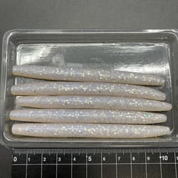 818337 Gary Yamamoto 4 Inch Yama Senko 5 Pieces White Condition B C - Thumbnail 1