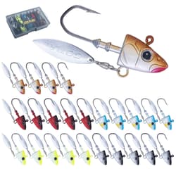 Goture Swimbait Jig Heads, Colored Lead Jig Head Hooks for Freshwater Saltwat... - Thumbnail 1