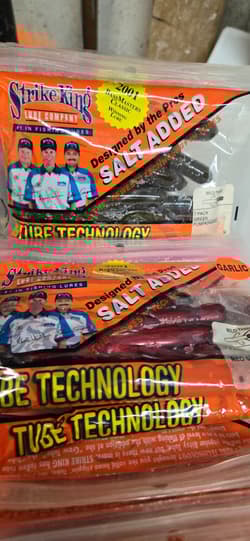 Strike King Soft Plastics New Old Stock Tube Technology Lot - Thumbnail 5