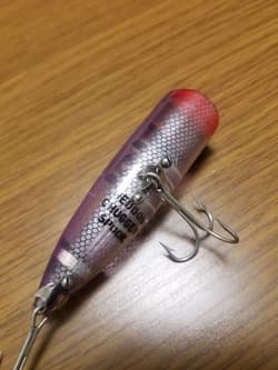 Heddon Chugger Spook Research Purple Clear Vintage Used–Rare Color - Thumbnail 3