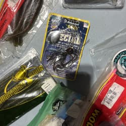 Lot Of Bass Fishing Baits Zoom Booyah VMC Bass Pro Powerbait Tubes Spinnerbaits - Thumbnail 14