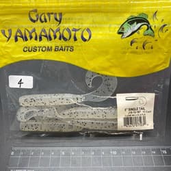 818323 Gary Yamamoto 6 Inch Jumbo Gloves 4 Pieces 187 Clear Black Flake Conditio - Thumbnail 1