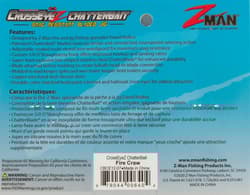 3    Z-MAN CROSSEYEZ CHATTERBAIT 1/2OZ CBCE12-07 FIRE CRAW - Thumbnail 2