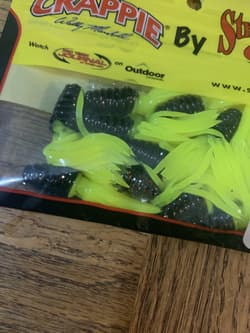 Mr. Crappie Strike King 1.75 IN Crappie Thunder Tuxedo Black Chart - Thumbnail 2