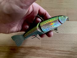 ThunderHawk Lures Cha Cha Glide Swimbait Glimmer Trout 5” 1.5 oz Slow Sinking - Thumbnail 4