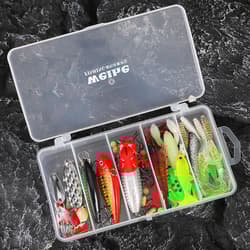 78pcs Lure Fishing Accessories Kit Wobbler Metal Jig Spoons Soft Silicone Bait - Thumbnail 4