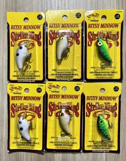 Strike King (Lot Of 6) Bitsy Minnow Squarebill Crankbaits, Bass Fishing! NWT! - Thumbnail 11