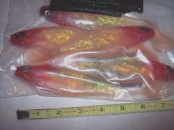 Chesapeake Bay Lure Red Eye Shad 7" Baitfish Umbrella Rig Striper Musky Pike - Thumbnail 1