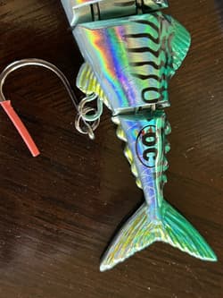 MACKEREL LURE LASER  The Original OC Swimbait 8-1/4 in. 2-3/4 oz. Medium - Thumbnail 6
