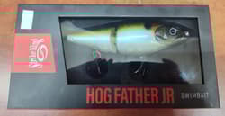 Strike King Hog Father Jr Glidebait Ghost Herring Swimbait 7" 1.95oz  New - Thumbnail 2