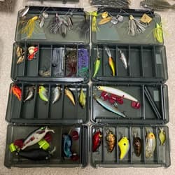 Bass fishing retirement settackle box, hard lures, soft lures, bait reel, etc. - Thumbnail 9