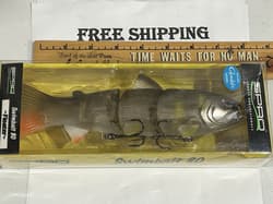 SPRO SWIMBAIT 80 Floater 8" GHOST AYU COLOR SSB80Z1FGA NIP FISHING LURE - Thumbnail 1