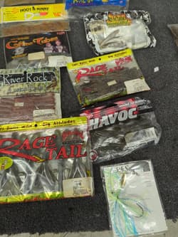 bass fishing soft plastic lot Full Packs-Partial Yum Strike King Prowler #44 - Thumbnail 5