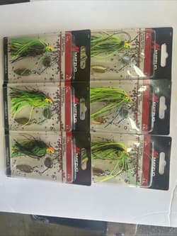 (6) Matzuo Kamikazi 1/8oz Spinnerbait Fire Tiger Lot Of 6 - Thumbnail 1