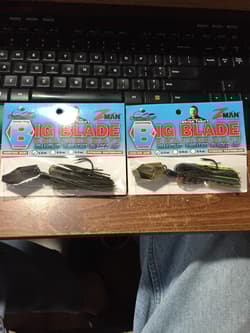 LOT OF 2 Z MAN BIG BLADE CHATTERBAIT 1/2OZ BLADED JIGS NIPS (2COLORS) - Thumbnail 1