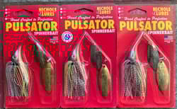 3 Nichols Pulsator Spinnerbait 1/2oz Fishing Lure Willow Bombshell Bass S48 - Thumbnail 1