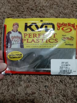 Strike King DSHS3.5-46 Drop Shot Half Shell 3.5" Green Pumpkin 9 Per Pack - Thumbnail 1