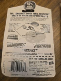 Rare Terminator Super Stainless Spinnerbait Lot Of 3  - Thumbnail 7