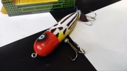 Old Heddon MAGNUM TORPEDO SMBR, un, never been in water - Thumbnail 8