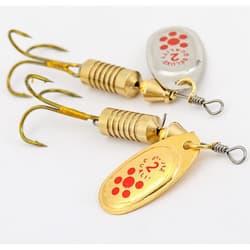 10Pcs Spinner Baits Set Fishing Lures Metal Baits Crankbait Fishing Accessories - Thumbnail 6