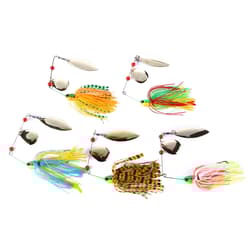 5PCS Chatterbait Blade Spinner Bait with Rubber Skirt Buzzbait Fishing Lures - Thumbnail 11