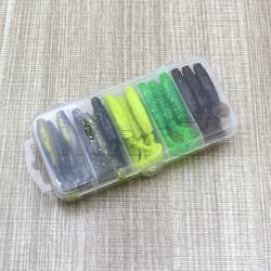 25 PCS Soft Fishing Lure Paddle Tail Swimbait for Bass Trout Walleye Crappie - Thumbnail 7