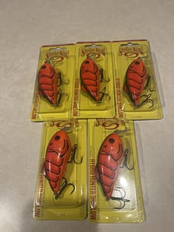 5 Pack Strike King Fire Craw Hybrid Hunter Crankbait Square Bill 1oz 1-3ft New - Thumbnail 4
