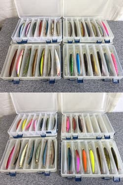 52 piece set including Duo Tide Minnow Slim 140 FLYER and others, with case - Thumbnail 1