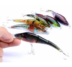 6PCS Minnow Fishing Lure Pencil Hard Trolling Sinking Swimbait Saltwater Bass - Thumbnail 2