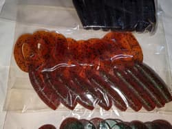 15-bag set of Gary Yamamoto creature baits, craw-type worms, and grub-type - Thumbnail 5