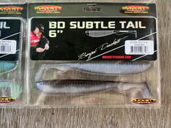 Duckett BD Subtle Tail 6inch Soft Plastic Swimbaits - 4 PACK FISHING LURE BUNDLE - Thumbnail 4
