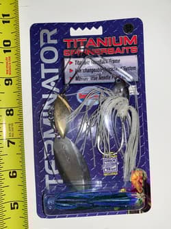 TUFF FIND CLASSIC TERMINATOR TITANIUM SPINNERBAIT FISHING LURES Discontinued NOS - Thumbnail 1