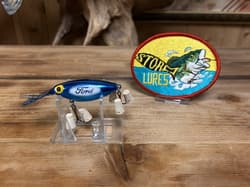 Vintage Storm Pre Rapala Rattle Tot Ford Motors Advertisement Bass Fishing Lure - Thumbnail 2