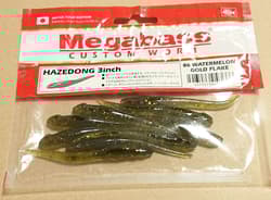 Megabass Hazedon Shad Needle Crawler Set 3-5" Worms Unused & Partial Pack - Thumbnail 2