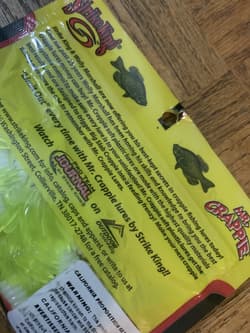 Mr. Crappie Strike King 1.75 IN Crappie Thunder Refrigerator White - Thumbnail 5