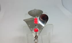 Vtg BUZZ Buzzspoon/Buzzbait Hammered nickel 1/2 Topwater Surface Buzz Bait Lure - Thumbnail 6